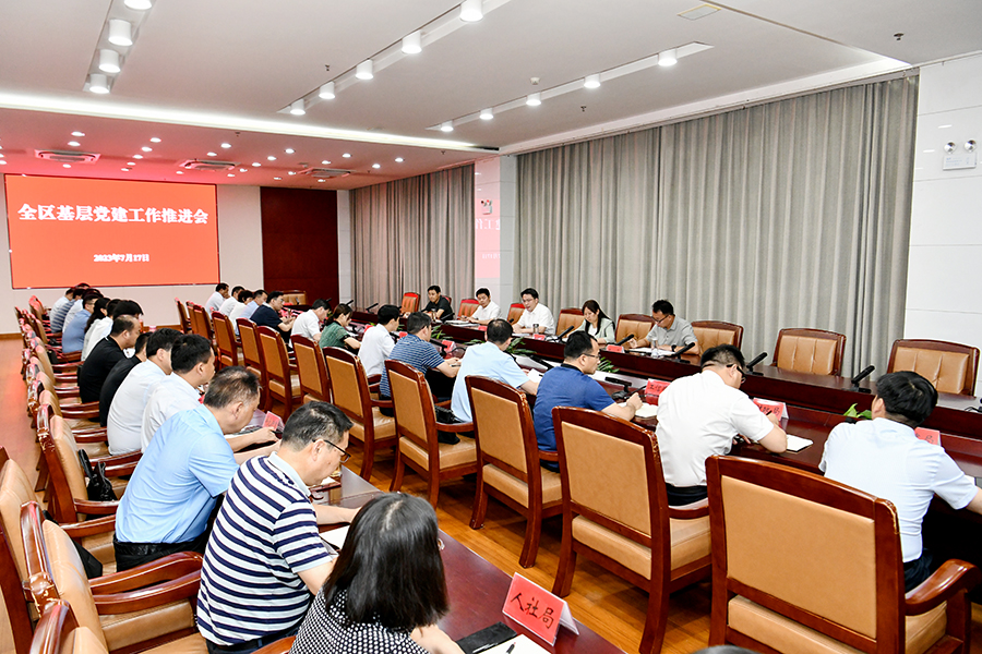 全区基层党建工作推进会召开